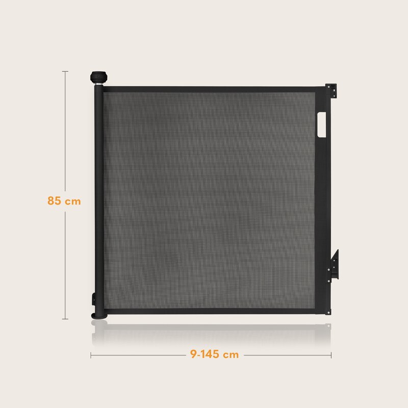 Poarta Siguranta Lionelo Thea, 80x140 cm, Negru - imagine 6