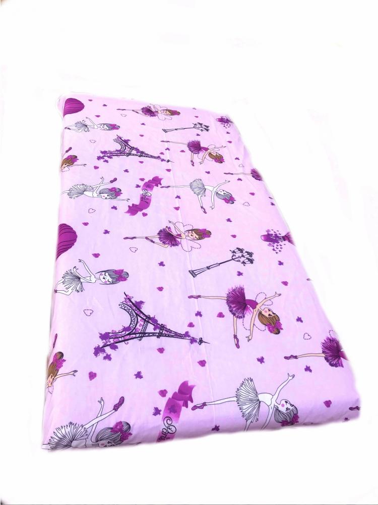 Cearsaf Bumbac Satinat Balerine 120x60 Deseda
