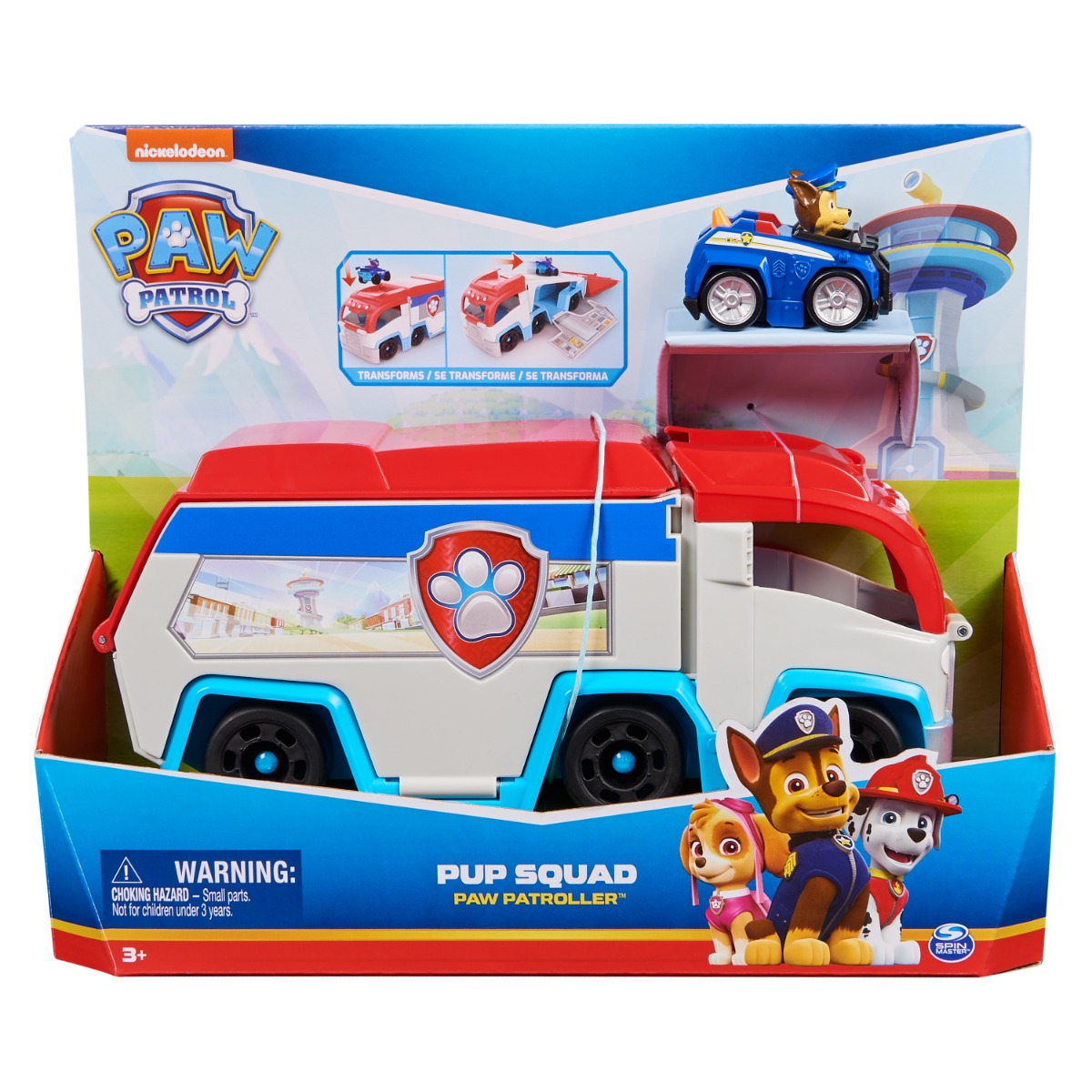 Set Camion Paw Patrol cu Chase Pup Squad