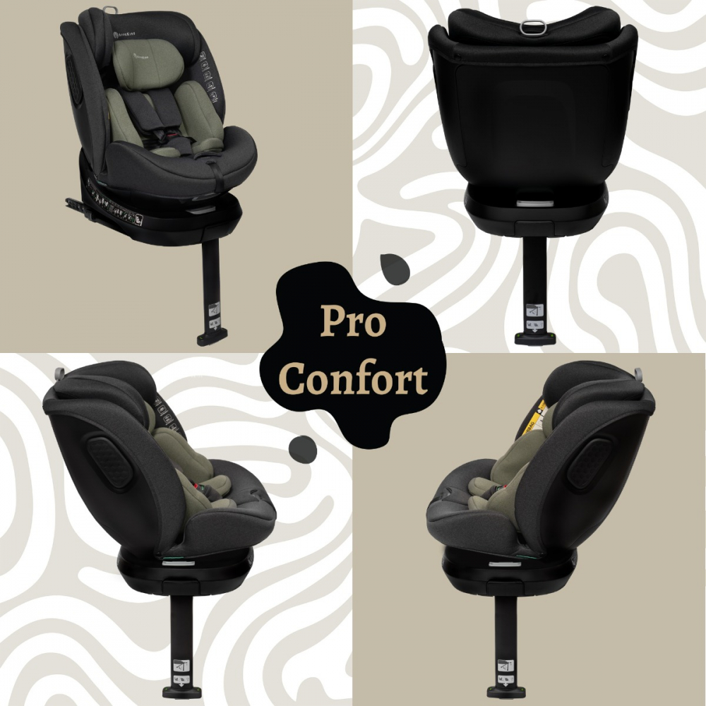 Scaun Appekids 360° I-Size 40-150cm Confort Verde - imagine 3