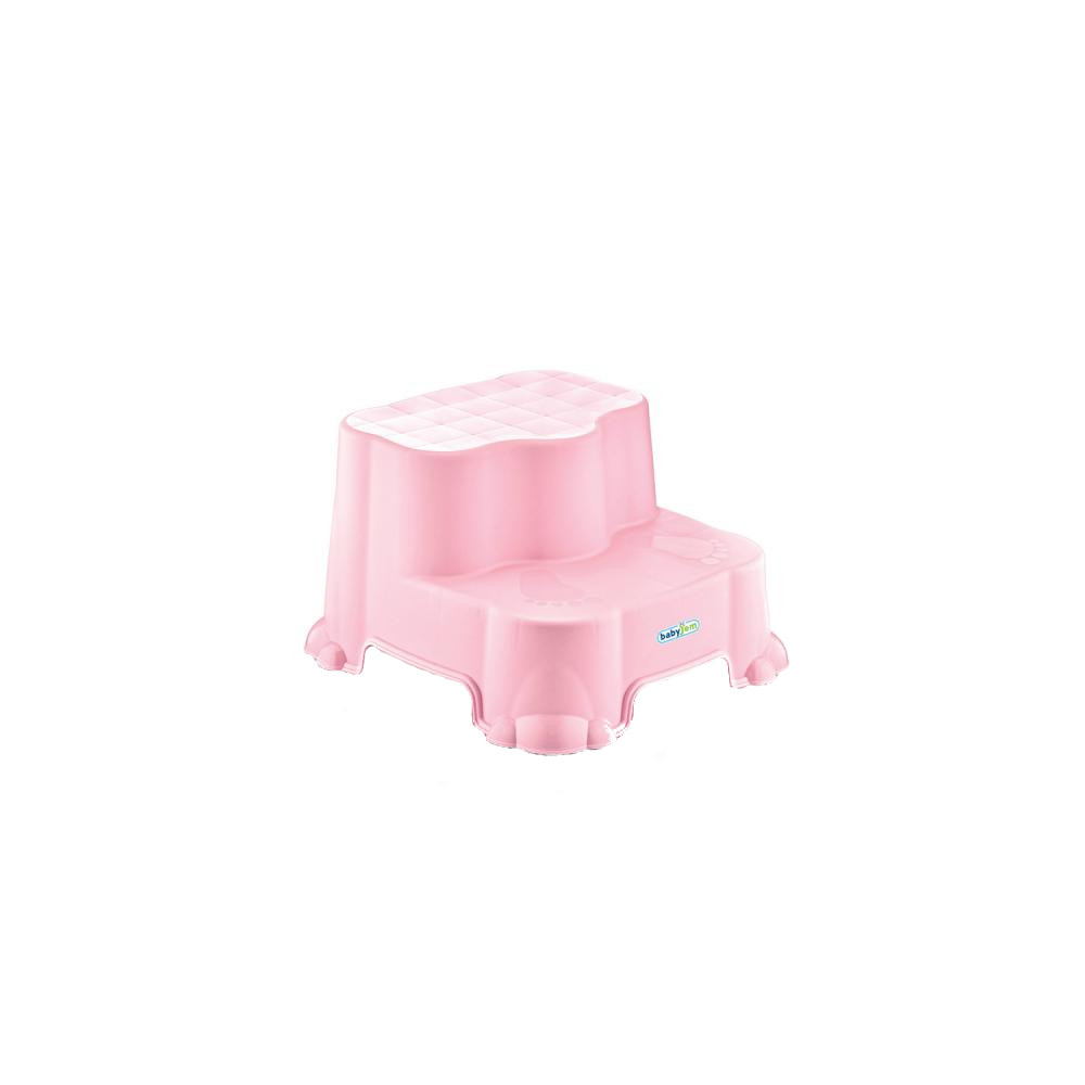 BabyJem Step Stool Roz - 2 Trepte pentru Copii - imagine 5