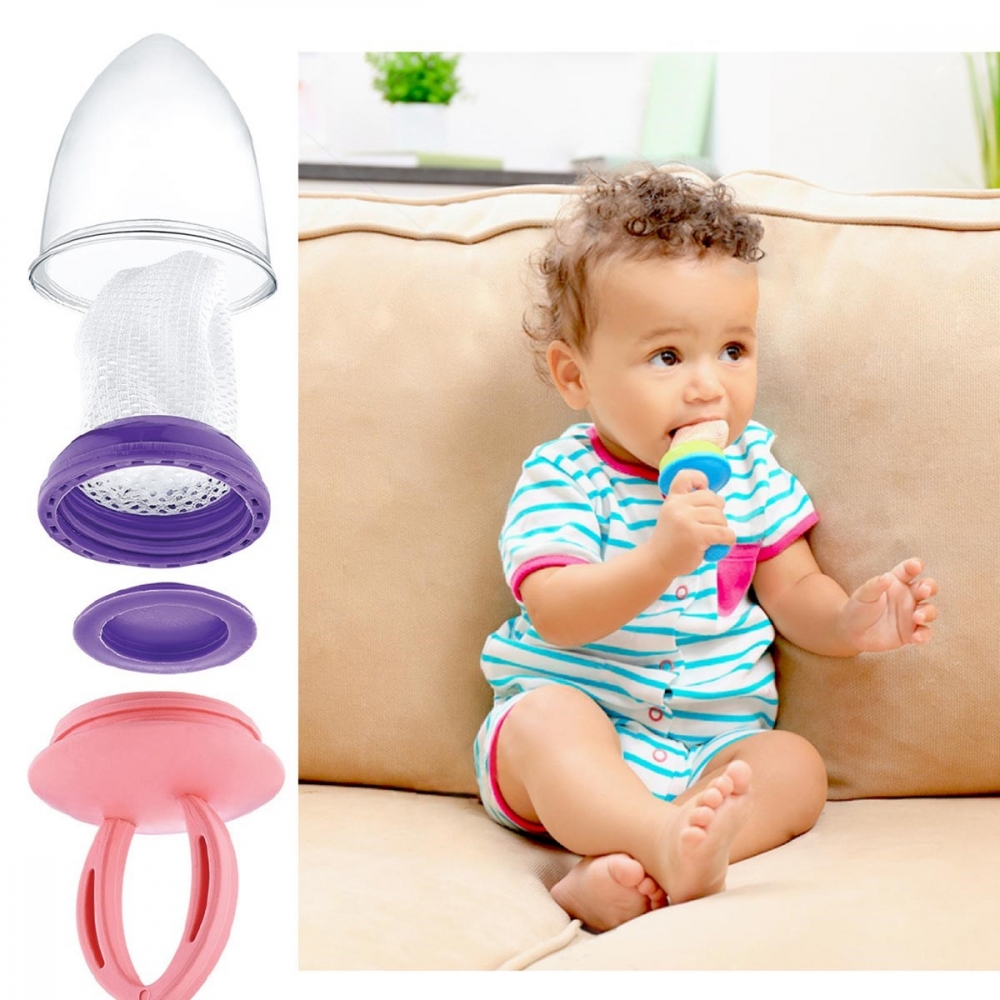 BabyJem Fruits Pink - Dispozitiv sigur pentru diversificare