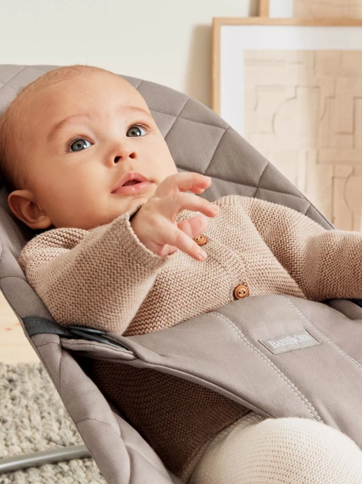 Balansoar BabyBjorn Bliss Sand Grey, Ergonomic