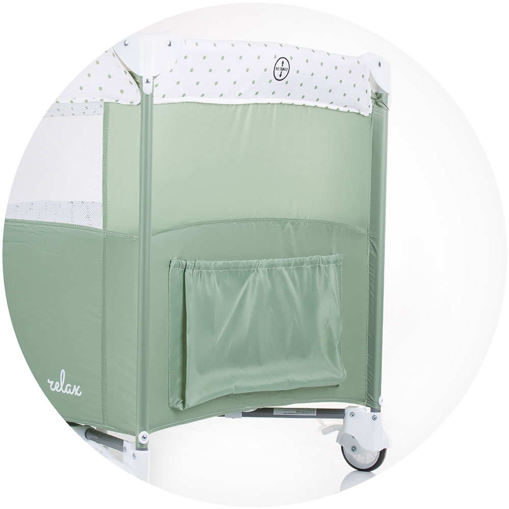 Patut pliabil Chipolino Relax, laterala culisanta, sistem side-sleeping - imagine 4