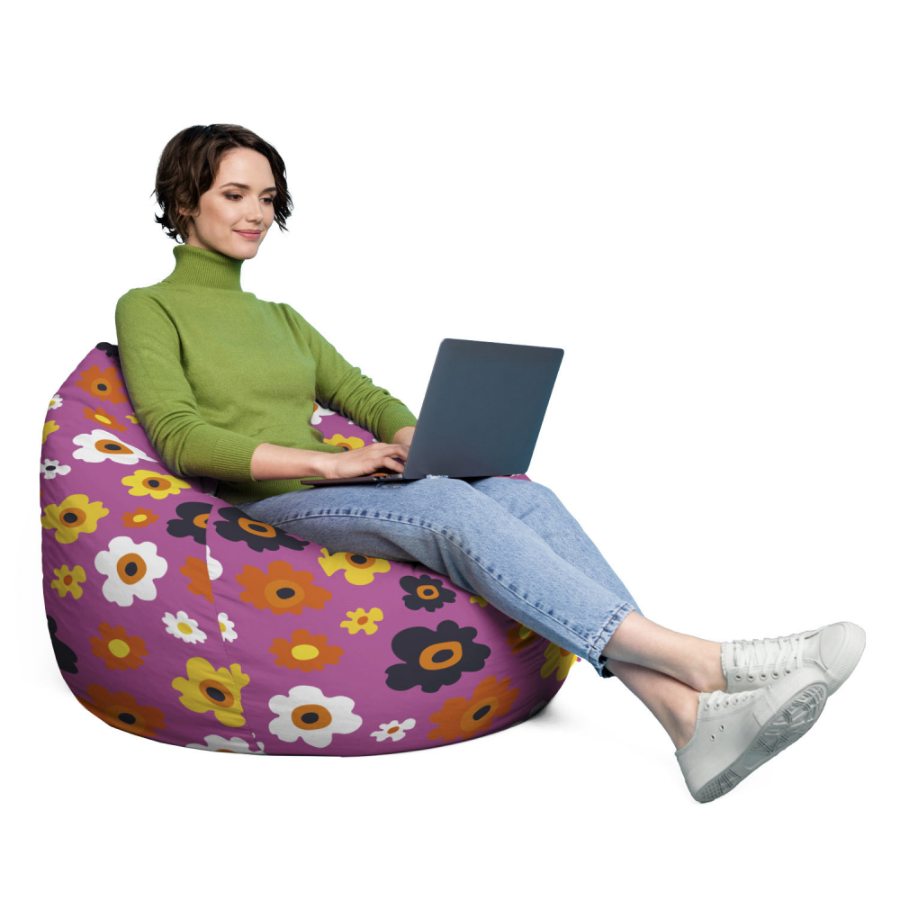 Husa Bean Bag Para XL Daisy Mov | Updeco - imagine 4