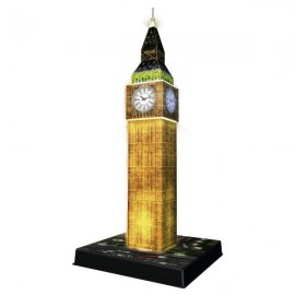 Puzzle 3D Big Ben cu Lumini Ravensburger 216 Piese - imagine 2
