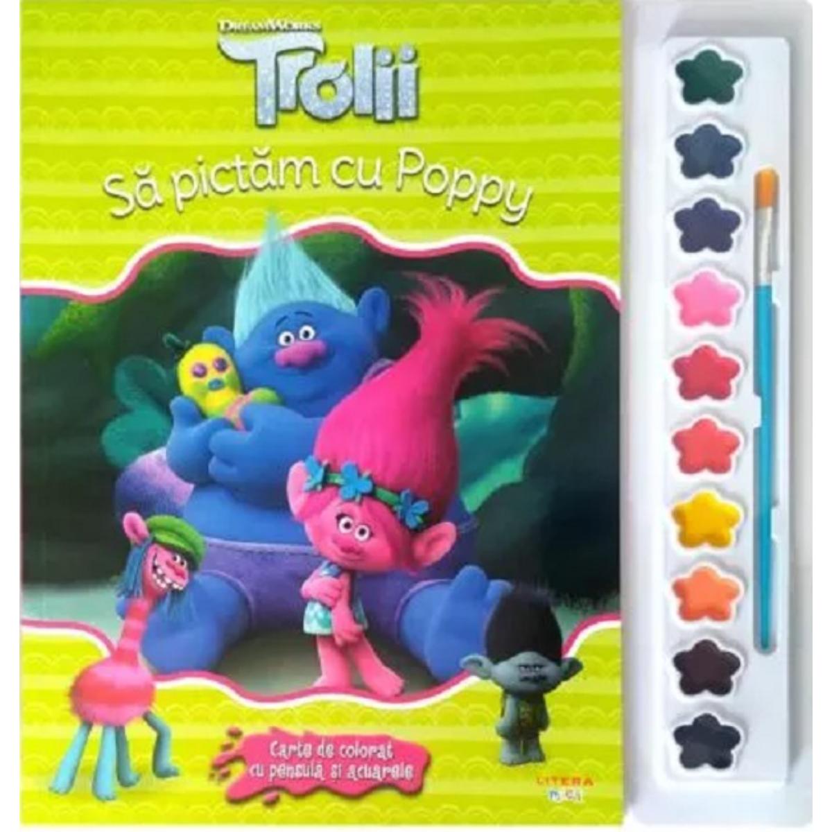 Carte Colorat Trolii cu Poppy - Litera