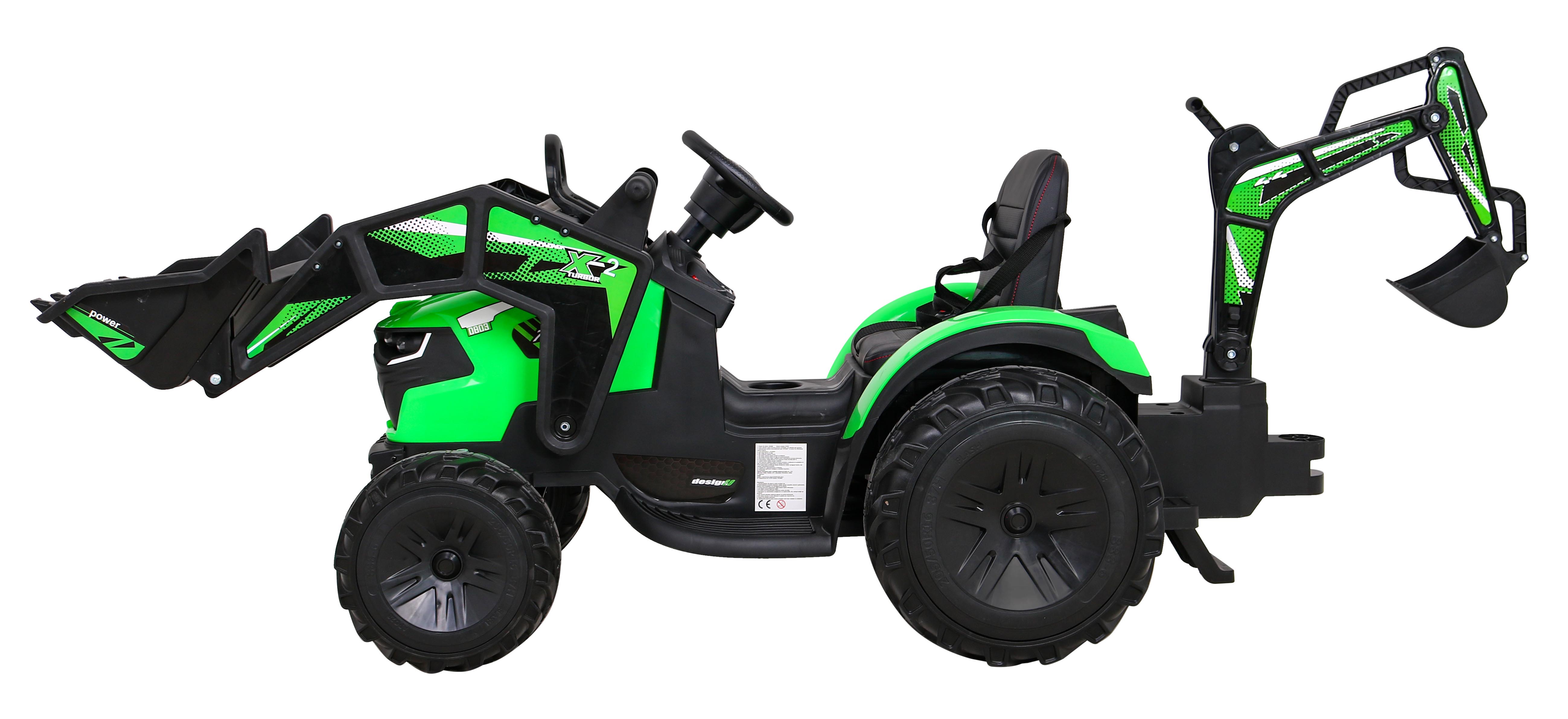 Tractor Excavator Electric 12V cu Remorcă Autokids - imagine 10