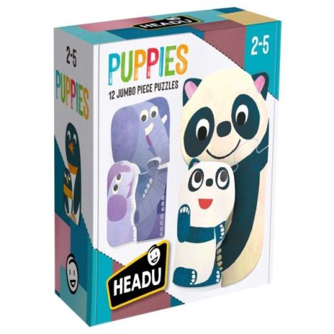 Headu Puzzle Animalute Cu Pui - Joc Educativ Copii - imagine 3