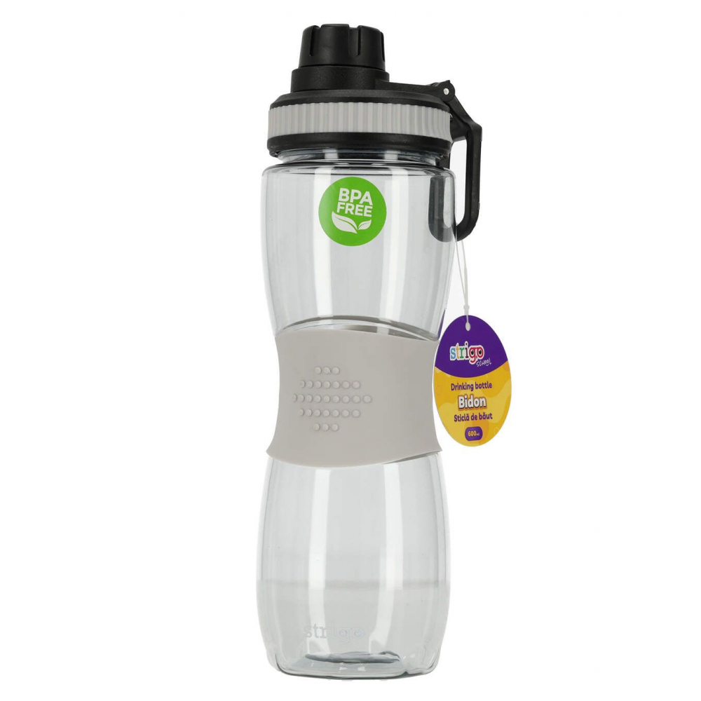 Bidon Strigo Gri 600ml cu Manson Cauciuc