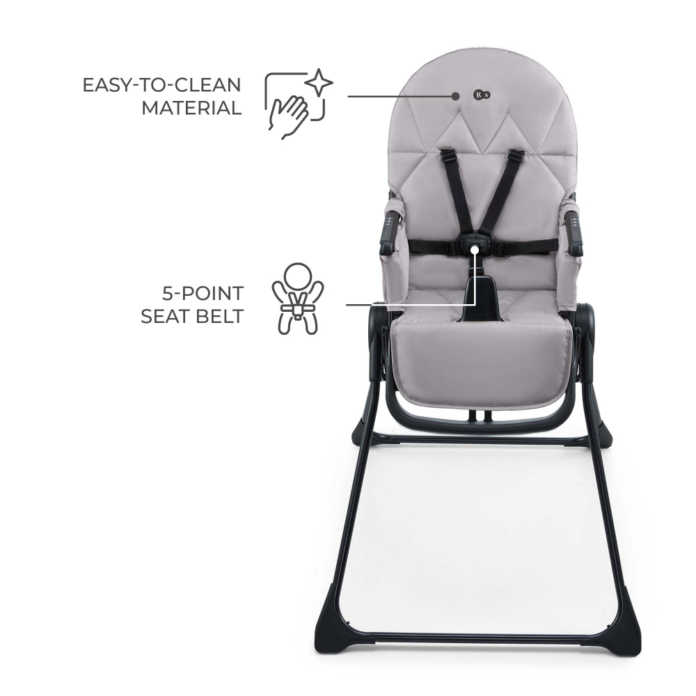 Scaun Masa Kinderkraft Binci Grey - Reglabil - imagine 2