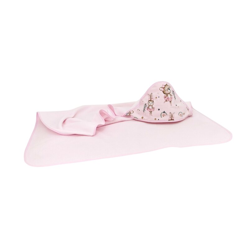 Prosop cu gluga MimiNu Little Ballerina 100x100cm