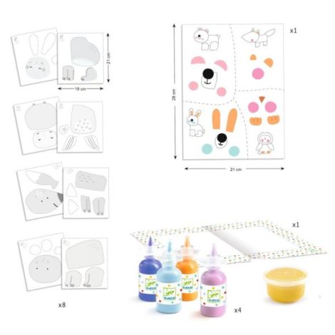 Djeco Joc Pictat Copii 18m+ Explorare Culori - imagine 3