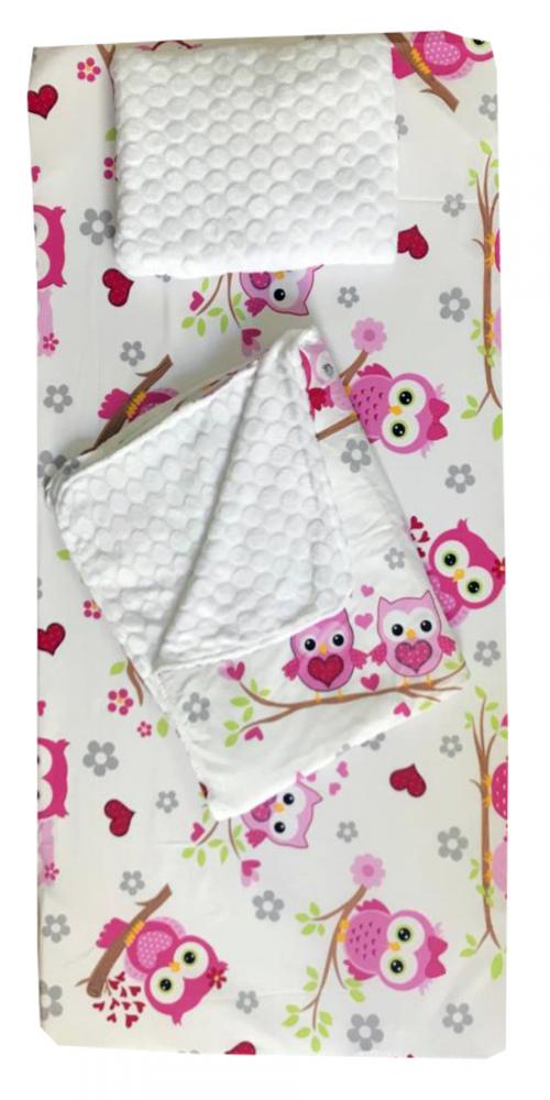 Set Iarnă Deseda Păturică Cearșaf Pernută 120x60
