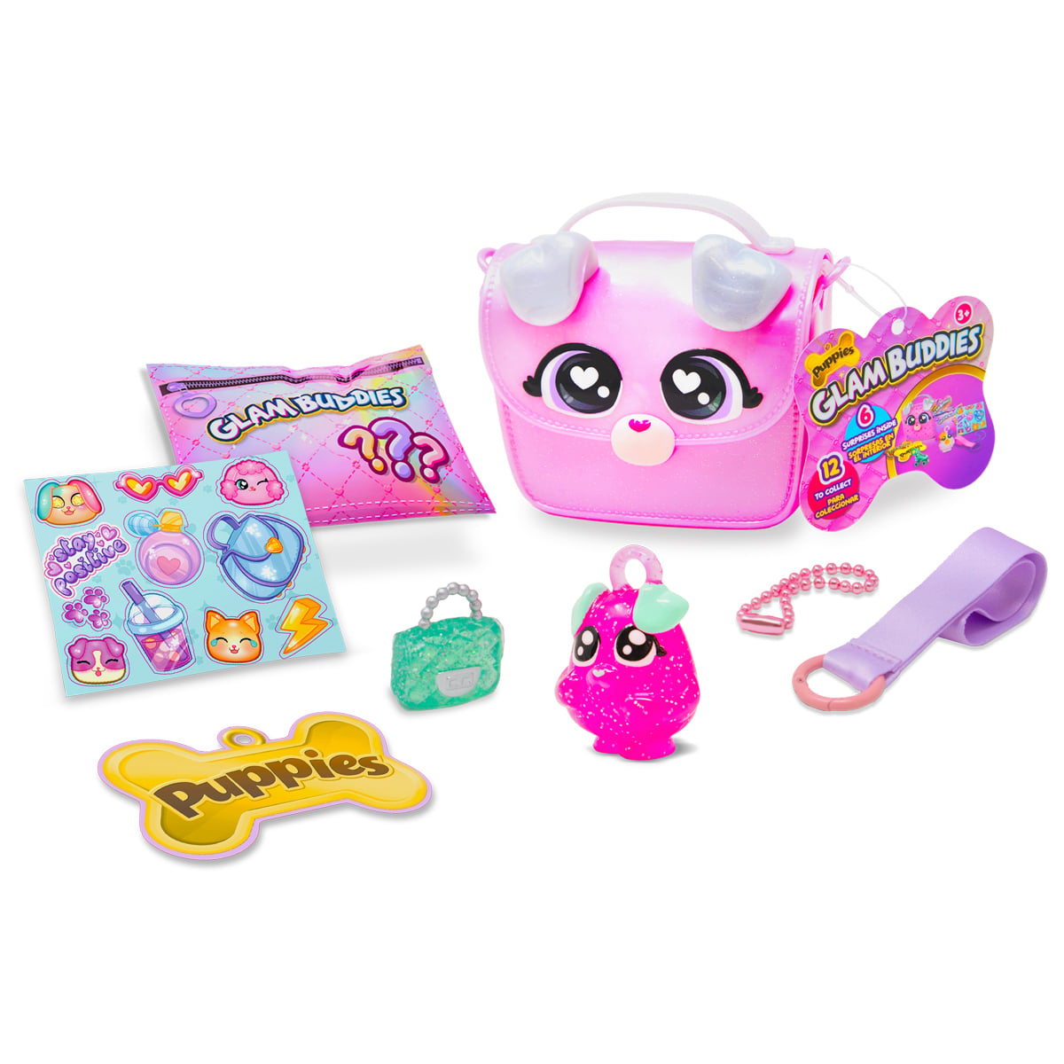 Set Figurina Glam Buddies Puppies Mini in Poseta