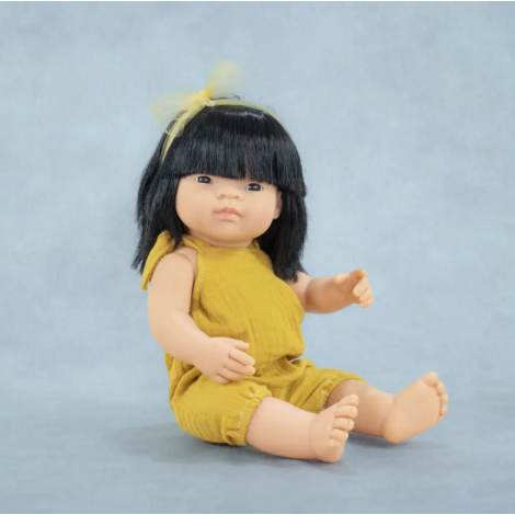 Papusa Asiatica Miniland 38cm, Corp Parfumat - imagine 2