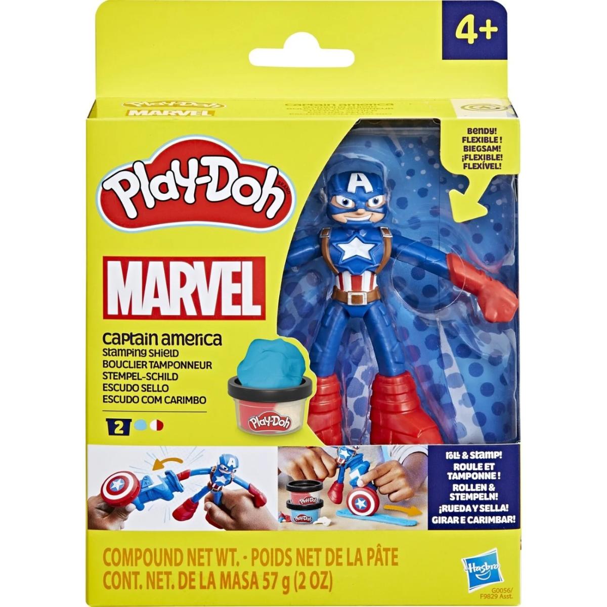 Set Play-Doh Marvel Captain America | Figurina 10 cm