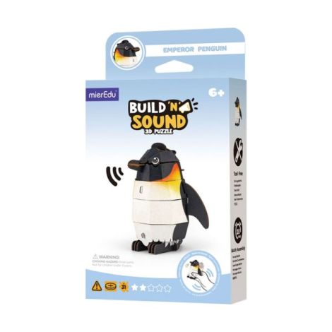 Puzzle 3D Pinguin cu Sunete Mieredu