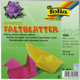 Set 100 Foi Hartie Origami 15x15 cm Folia