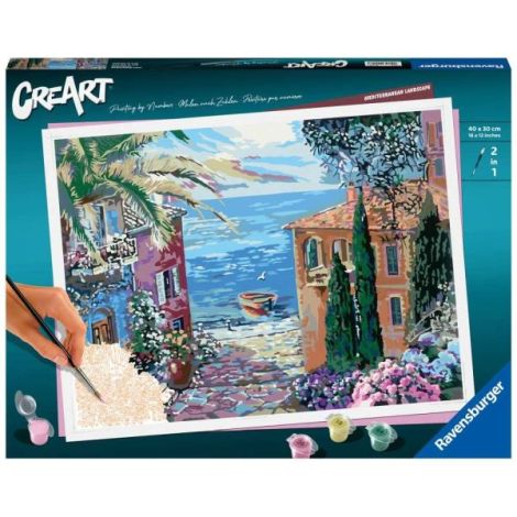 CreArt Ravensburger: Pictura Relaxantă Peisaj Mediteranean