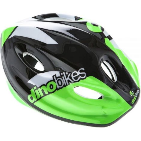 Casca Dino Bikes Negru-Verde | Protectie Copii 3+