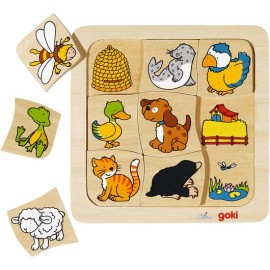 Joc Puzzle Casutele Animalelor Goki | Asociere și Dezvoltare
