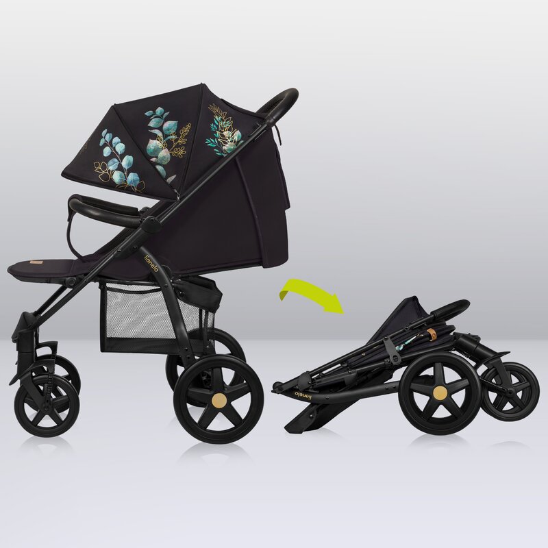 Carucior Lionelo Annet Plus, Negru, 0-22 kg