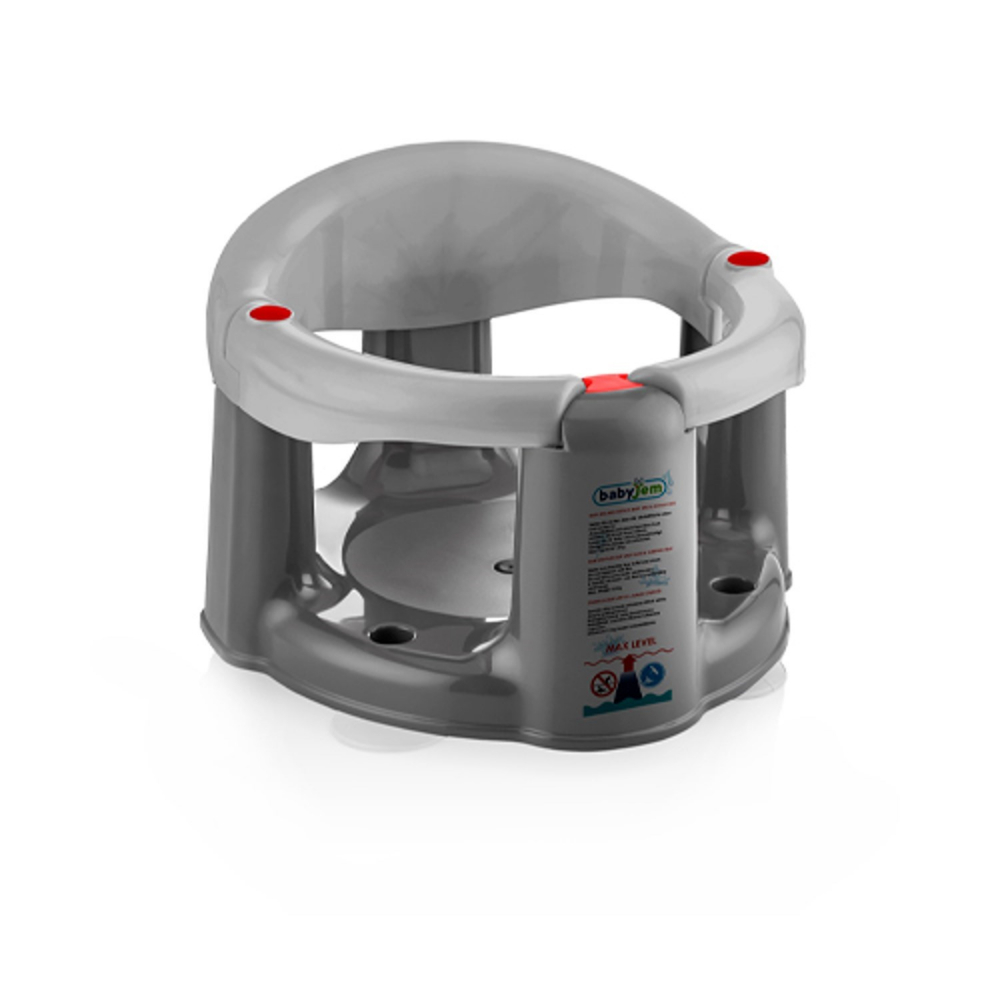 Scaun Baie Bebeluș BabyJem Gri, Mâini Libere - imagine 2