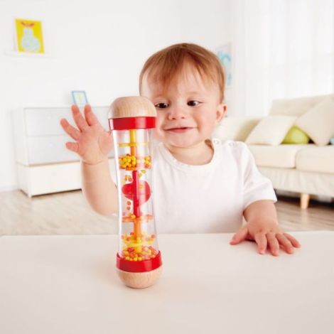 Hape Picaturi de Ploaie Rosu - Jucarie Lemn - imagine 2