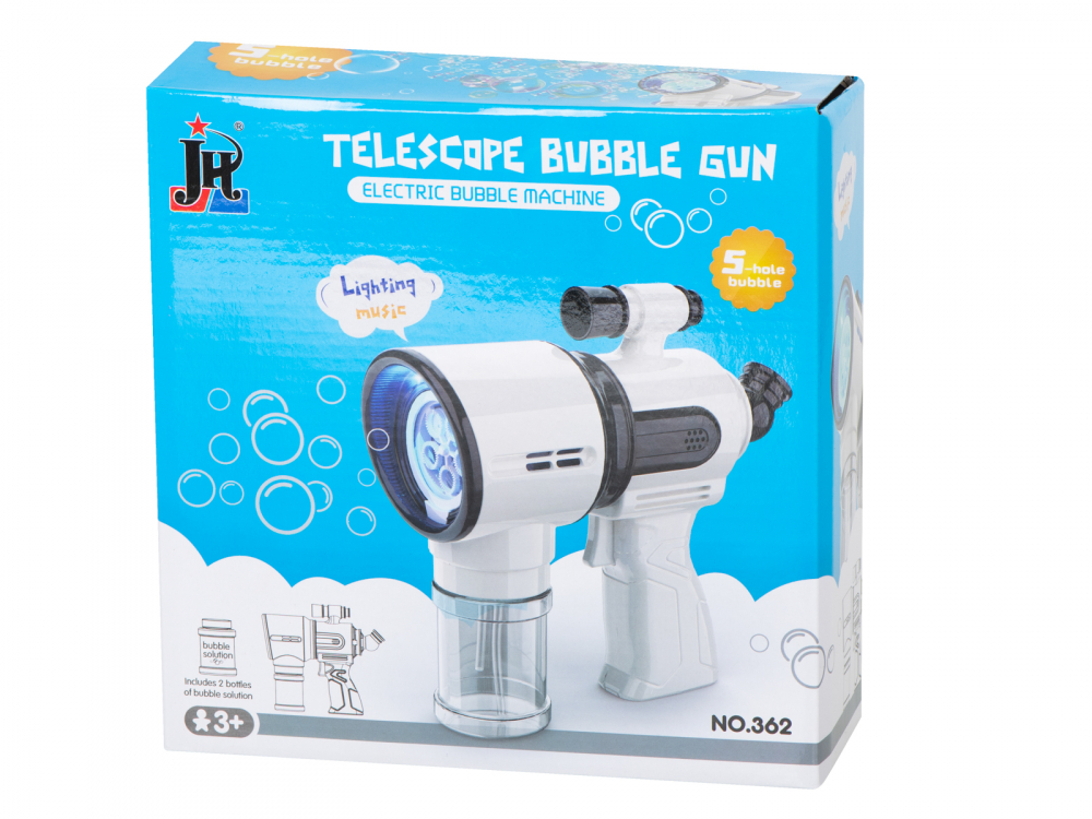Pistol Telescopic Baloane de Săpun Ikonka cu 2 Rezerve - imagine 4