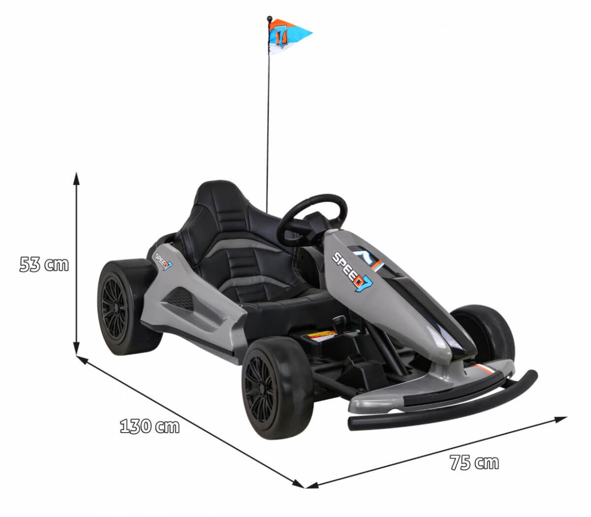 Kart Electric Drift King 24V Gri - Autokids - imagine 2