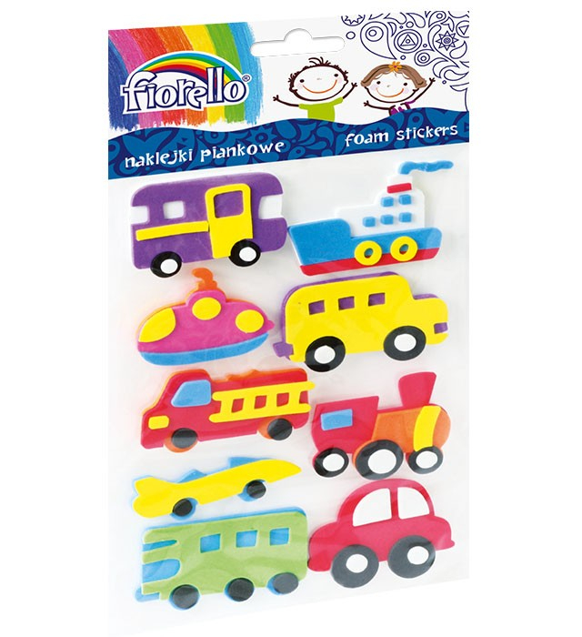 Set Stickere Gumate Masini Fiorello, Multicolor