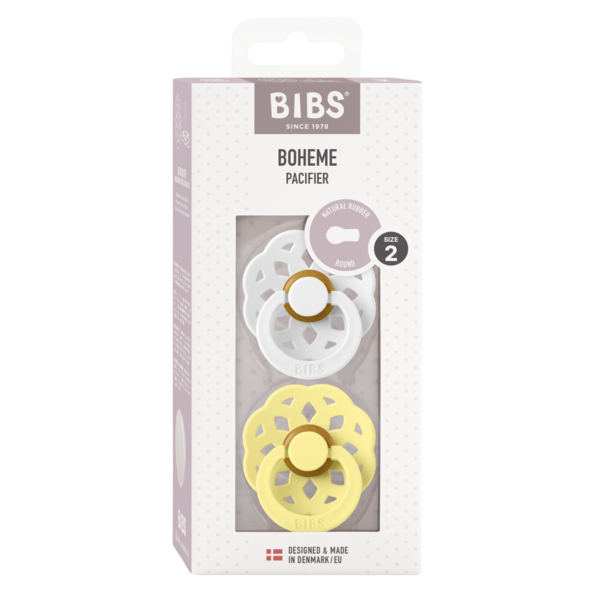 Set 2 Suzete Bibs Boheme Latex, 6 luni +