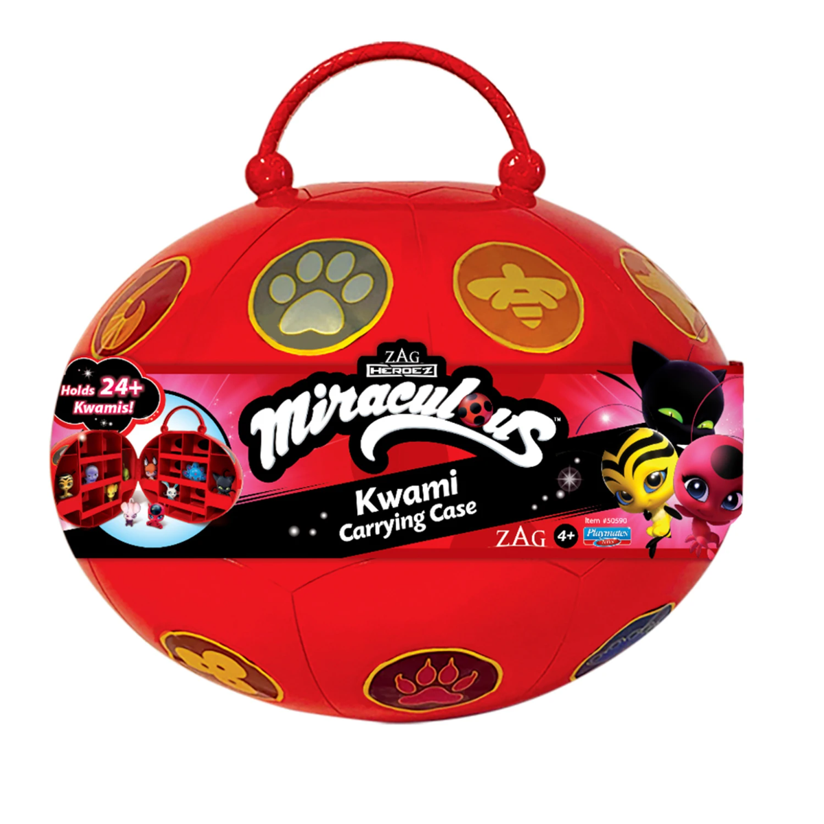 Cutie Miraculous Kwami cu 4 Figurine Surpriză