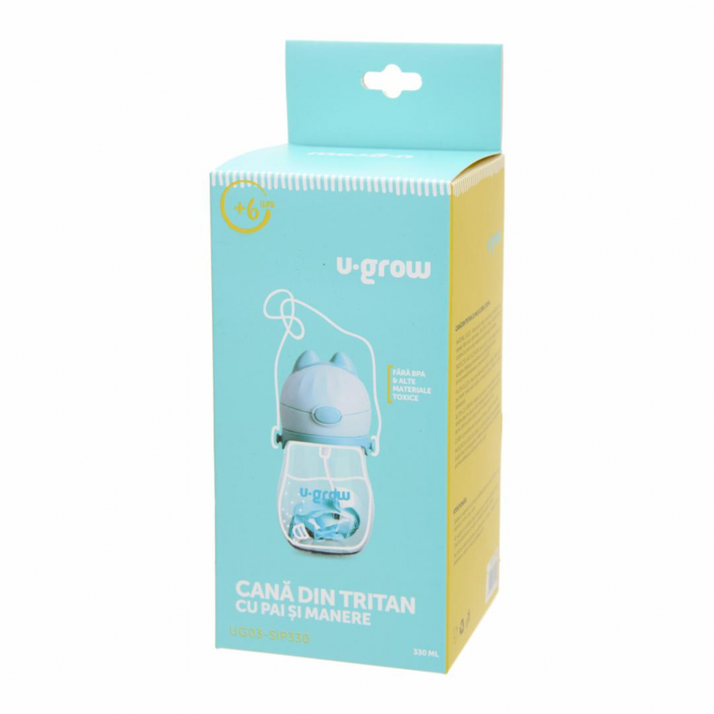 Cana Tritan U-Grow 330ml cu Pai si Curea - imagine 4