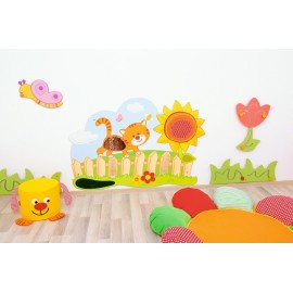 Aplicație Senzorială Pisicuta pe Gard - Moje Bambino - imagine 2