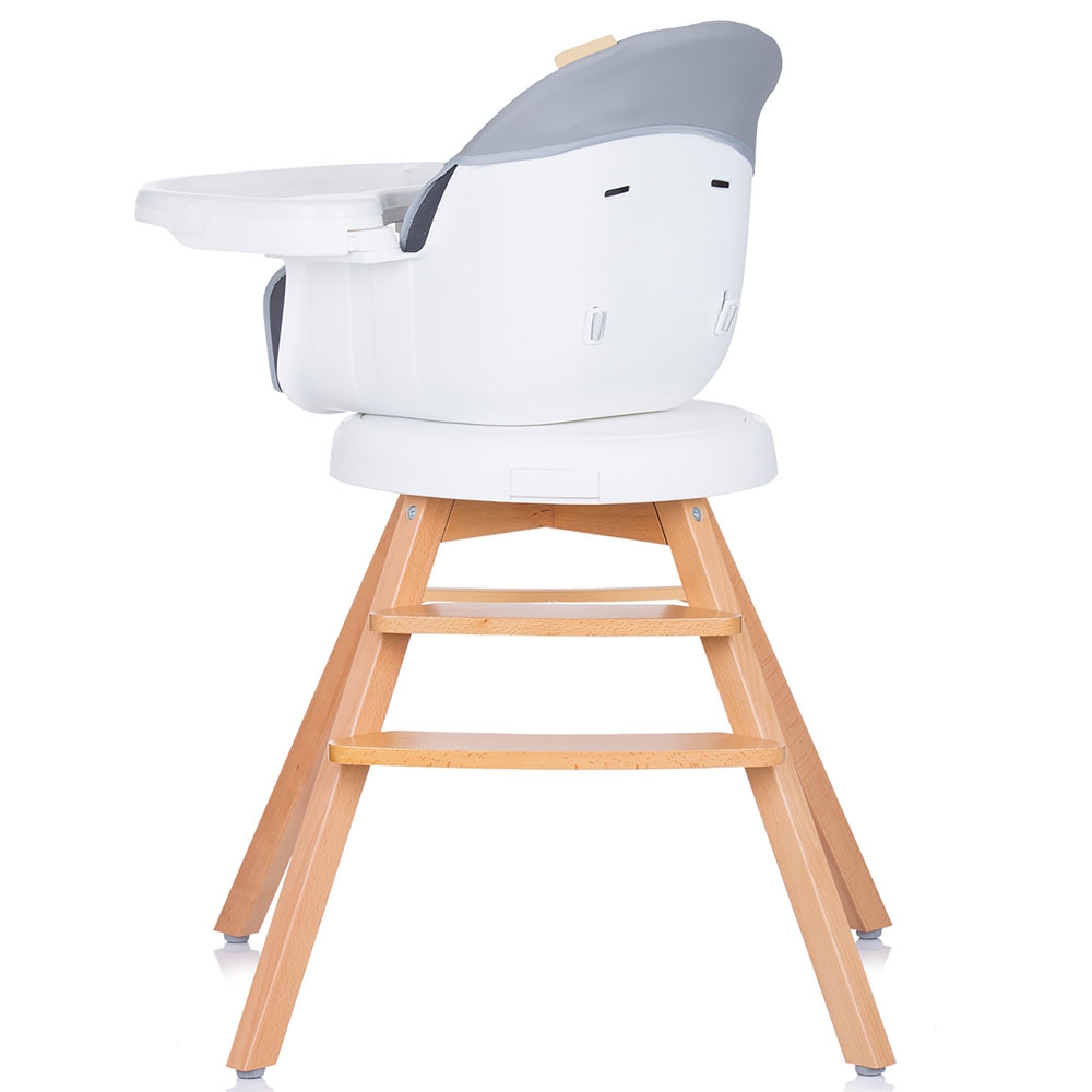 Chipolino Rotto 3 în 1 Platinum, Scaun Mese Rotativ - imagine 4