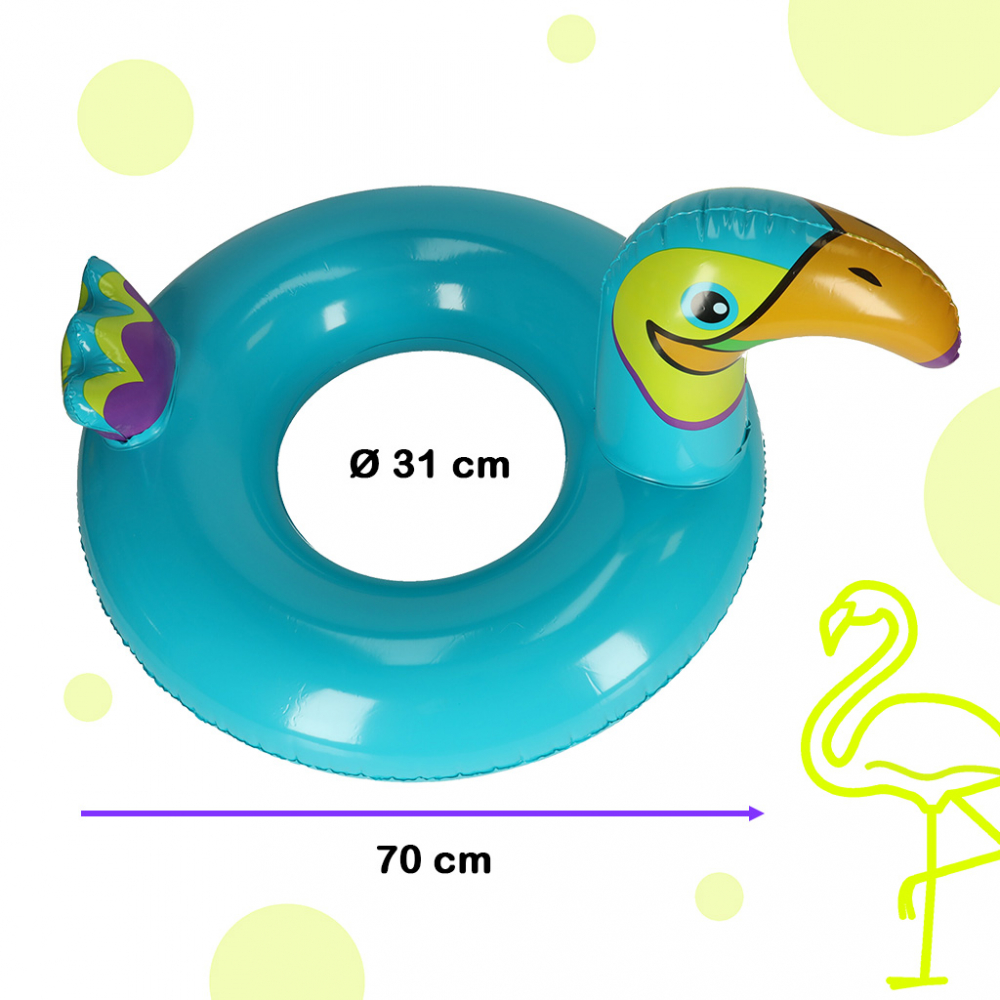 Colac Gonflabil Copii 70cm Tucan Ikonka - imagine 3