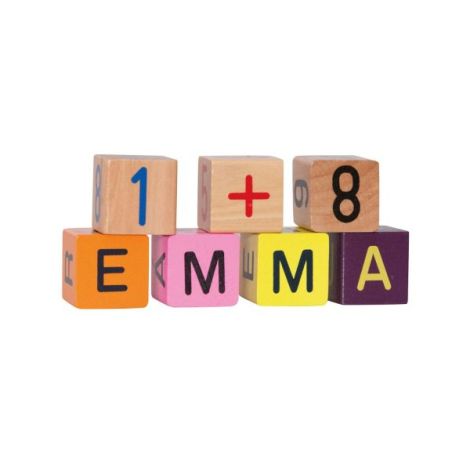 Set 40 Cuburi Lemn Woodyland | Joc Educativ - imagine 3