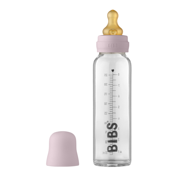 Bibs Biberon Sticlă Anticolici 225ml, Dusky Lilac - imagine 4