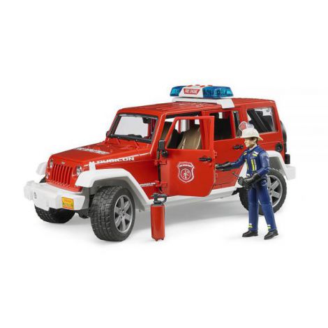 Jeep Wrangler Pompieri Bruder cu Lumini și Sunete - imagine 2