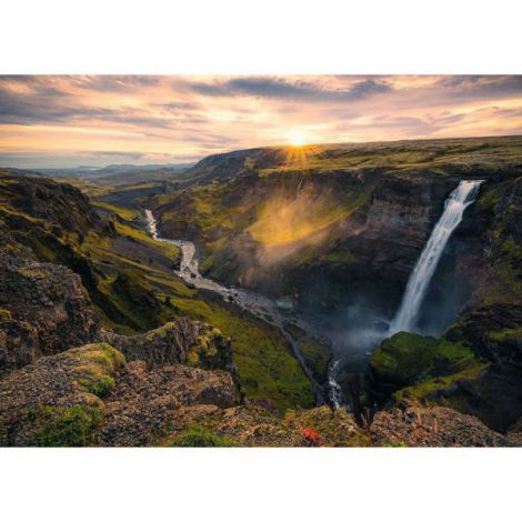 Puzzle Cascada Haifoss Islanda 1000 piese Ravensburger - imagine 2
