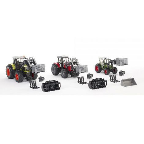 Bruder Accesorii Incarcator - Palet, Troliu si Furci - imagine 14