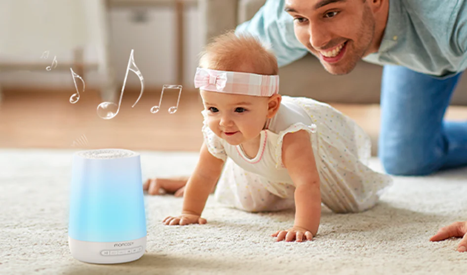 Lampa White Noise Baby Momcozy - Sunete & Lumină