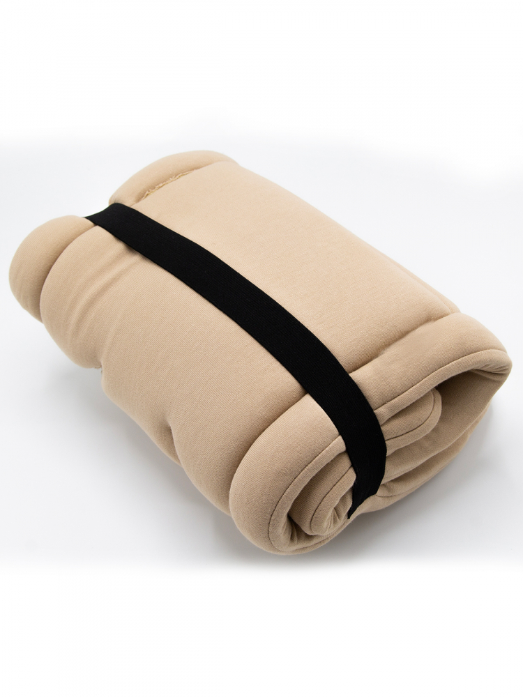 Saltea Carucior BabyJem Cushion Beige, Confort - imagine 2