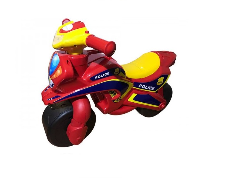 Motocicleta Mykids Police Music, Rosu-Galben