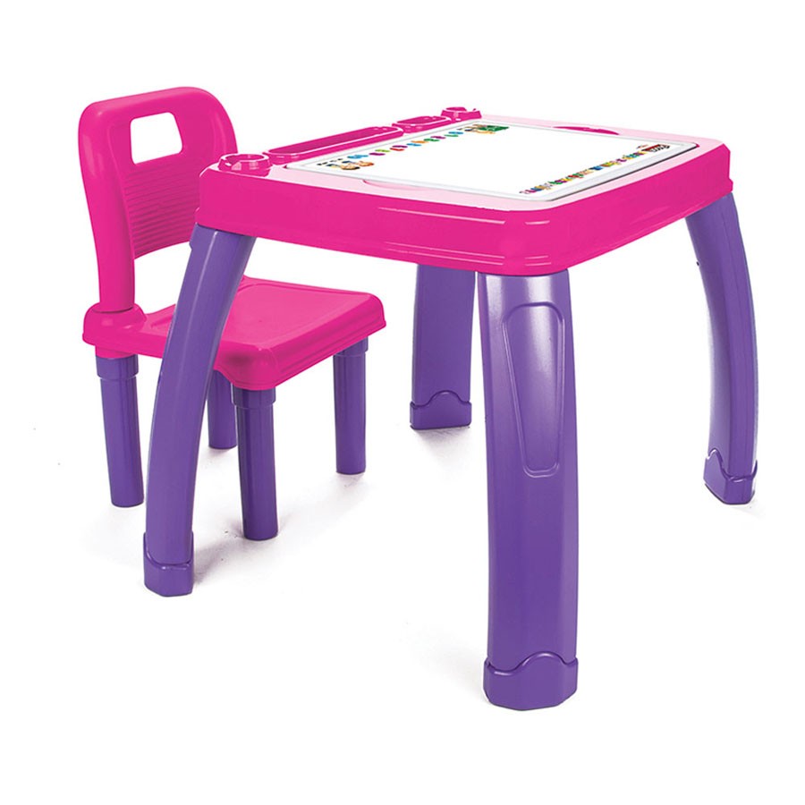 Set Masă și Scaun Pilsan Study Table, Roz