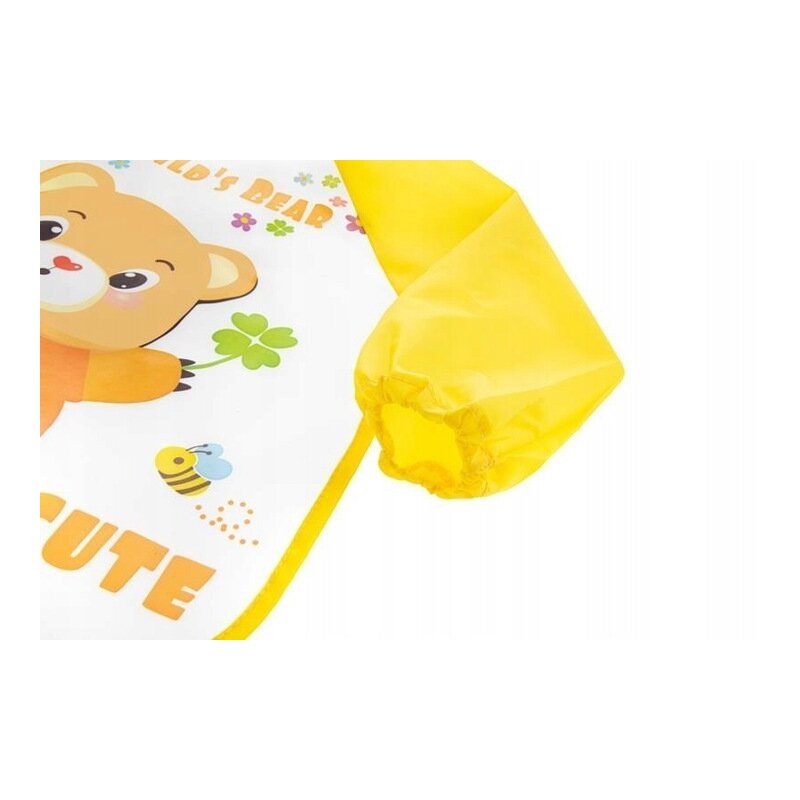 Baveta Impermeabila Bocioland cu Maneci, Teddy Bear
