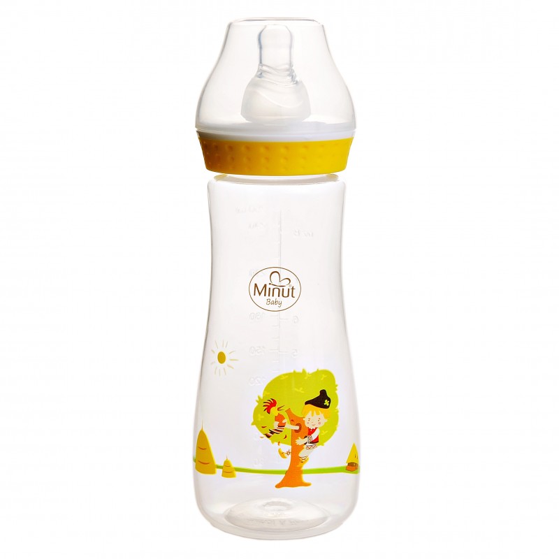 Biberon Pupaza Minut Baby 250ml 3+ Tei - imagine 3