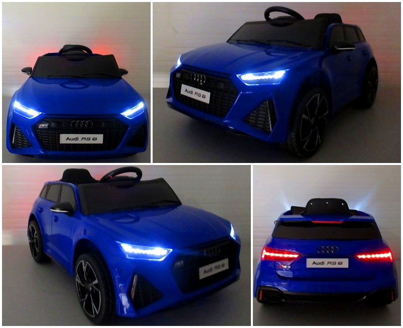 Masinuta Electrica Audi RS6 12V Albastru - imagine 5